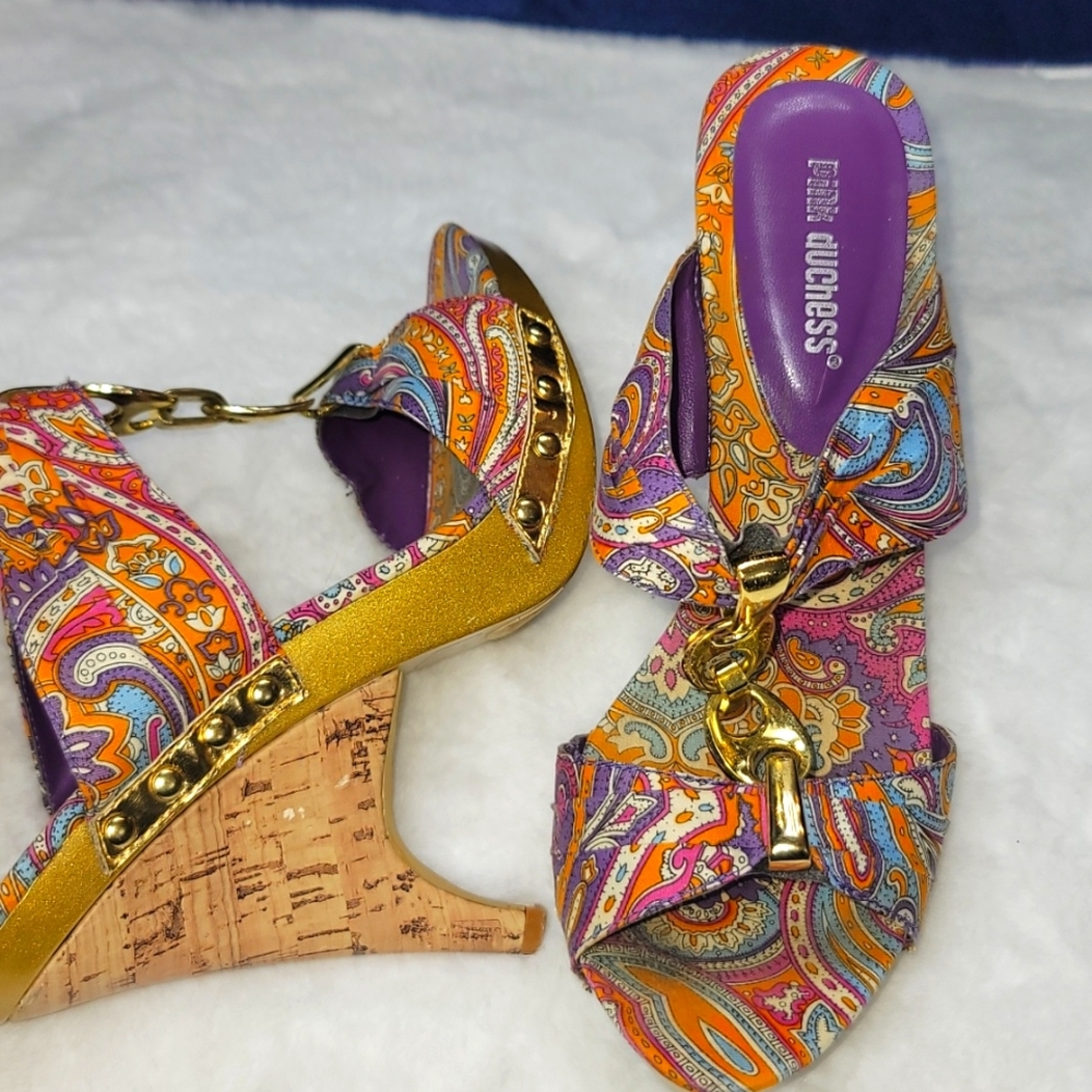 Sexy Vintage Slide Wedges/Heels